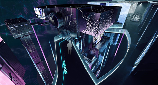 当红齐天打造的洛阳市一拖SoReal国风赛博电竞科幻乐园获2021年度中国城市更新优秀案例