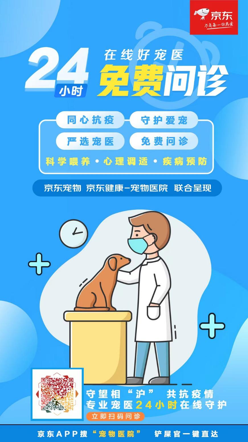 最全上海宠物自救指南来了 京东宠物医生提供免费防疫指导